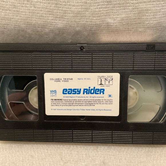 Easy Rider VHS Tape Vintage Peter Fonda Jack Nicholson Biker Classic Movie - Picture 7 of 10